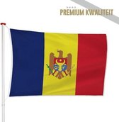 Moldavische Vlag Moldavië 100x150cm - Kwaliteitsvlag - Geschikt voor buiten