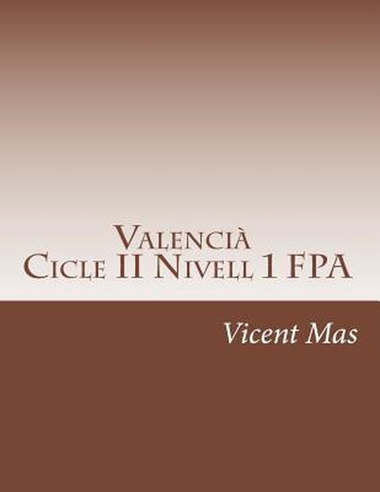 Valencià Cicle II Nivell 1 - cover
