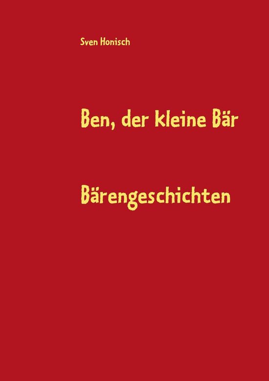 Ben, der kleine Bär - cover