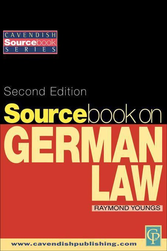 Sourcebook on German Law - cover
