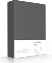 Hoogwaardige Flanel Laken Antraciet | 150x250 |Eenpersoons | Warm En Zacht
