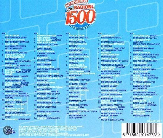 Het Beste Uit De Radionl Top 1500, various artists | CD (album) | Muziek |  bol.com