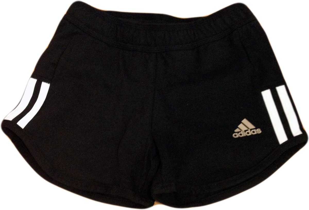 Adidas Kinder Sport short - Black/Wit - 134 | bol.com