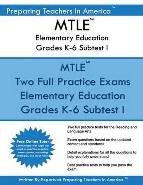 Mtle Elementary Education Grades K-6 Subtest I - cover