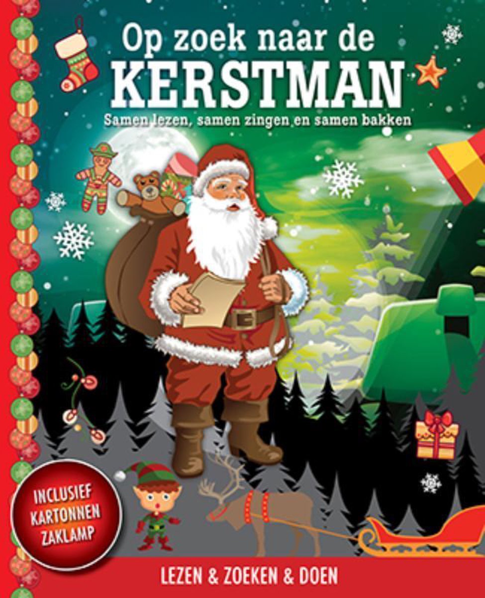 Op zoek naar de kerstman + kartonnen zaklamp, Sandra C. Hessels |  9789463541381 | Boeken | bol