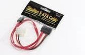 Scythe Slim-Line SATA 0.45m Rood SATA-kabel