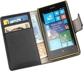 Lelycase Zwart Bookcase Flip Cover Wallet Hoesje Nokia X