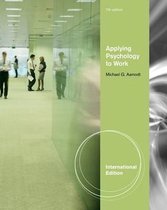 Applying Psychology to Work, International Edition