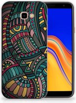 Geschikt voor Samsung Galaxy J4 Plus (2018) TPU Siliconen Hoesje Design Aztec