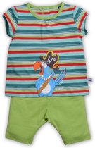 Woody pyjama meisjes papegaai - streep - 181-3-bsk-s/974 - maat 68