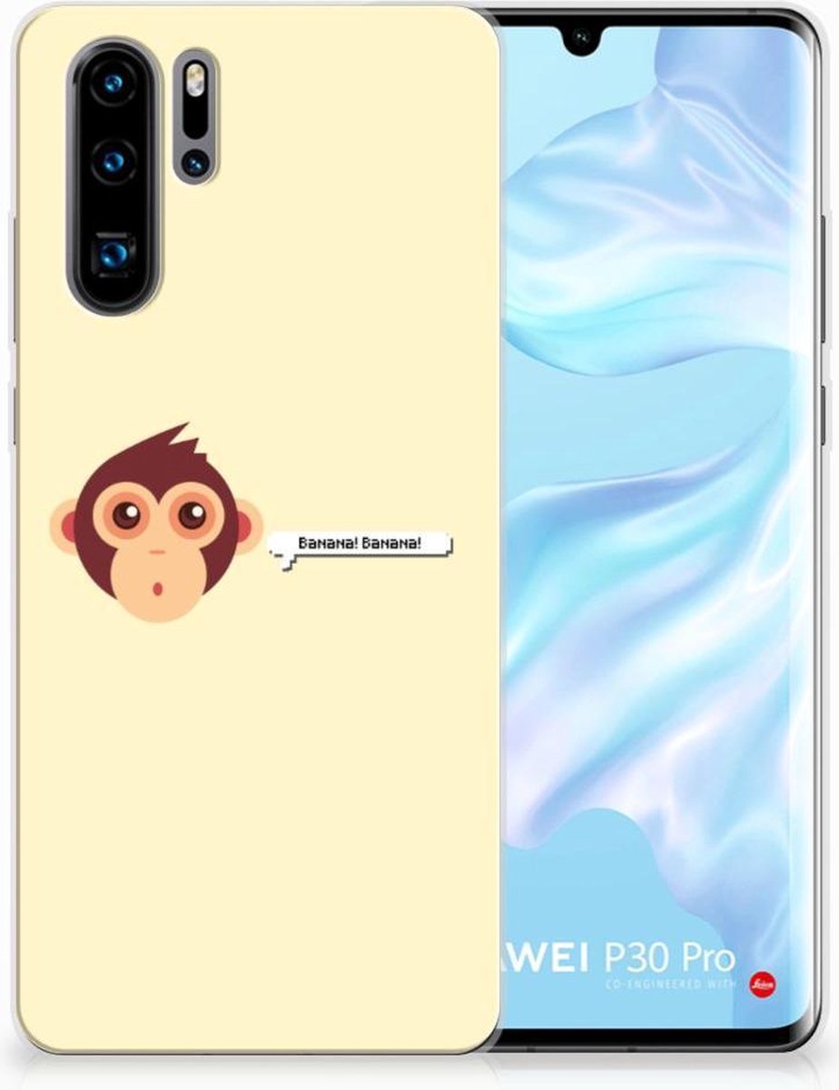 Huawei P30 Pro Telefoonhoesje met Naam Monkey