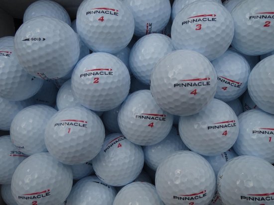 Golfballen gebruikt/lakeballs Pinnacle Gold White AAAA klasse 100 stuks.