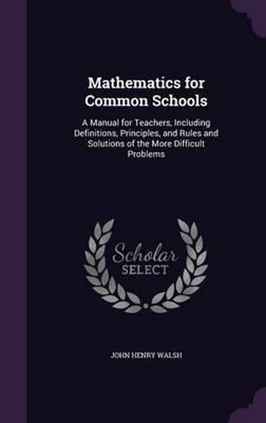 Mathematics for Common Schools - cover