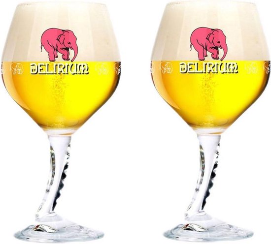 Toerist auteursrechten Plons Delirium tremens glas bier glazen speciaalbier 2 stuks nieuwste editie |  bol.com