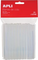 15x Apli transparante lijmpatronen 7,5mm, ophangzakje met 25 stuks