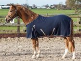 Zomerdeken Waffle navy 175cm