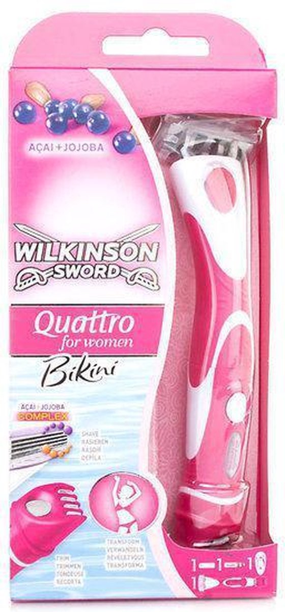 Wilkinson Quattro For Women Bikini Razor - Scheerapparaat | bol.com