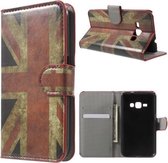 Samsung Galaxy J1 (2016) UK vlag agenda wallet hoesje