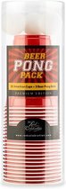 Beer Pong Pack Premium Edition - 22 Red Cups + 3 Bier Pong ballen | Red Celebration