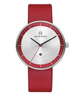 Jacob Jensen 273 horloge heren - rood - edelstaal
