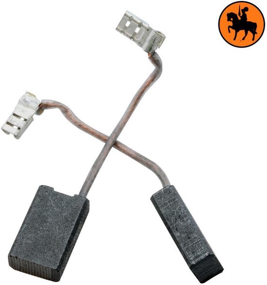 Jeu de balais de charbon pour défonceuse / scie AEG WSBA2000N - 6.3x12.5x20mm