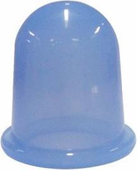 Cellulite cupping  massage cup voor vacuüm cupping bindweefsel ,  siliconen 5,5 cm blauw