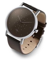 Philippi Design Horloge Heren - TEMPUS Starry Night - Ø 40mm - Leer - Bruin