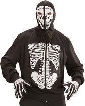 Spook & Skelet Kostuum | Hoodie Skelet Death Homeboy Man | Medium / Large | Halloween | Verkleedkleding