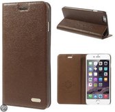 Kaiyue leder wallet case iPhone 6 Plus bruin