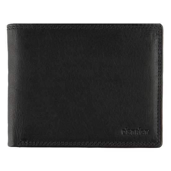 DSTRCT Porte-billets en cuir Wax Lane RFID - Noir