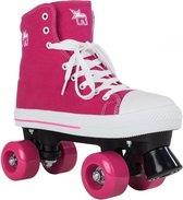 Rookie Canvas high roze rolschaatsen