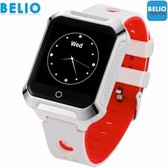 BELIO©TOUCH "SENIOR"- GPS horloge tracker - SOS functie– WIT – Europese werking op NL server