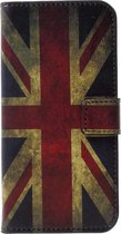 Shop4 - iPhone Xs Hoesje - Wallet Case Vintage Britse Vlag