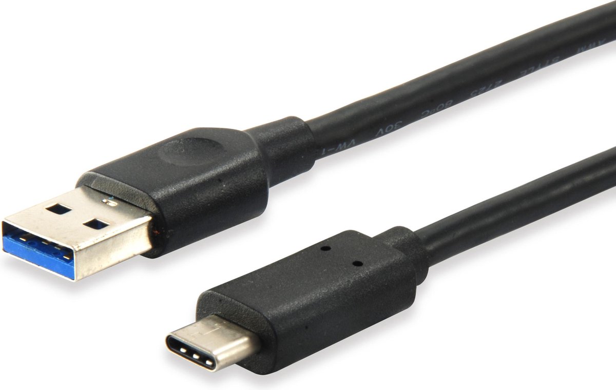 Equip 128343 USB-kabel 0,25 m USB 3.2 Gen 1 (3.1 Gen 1) USB C USB A Zwart