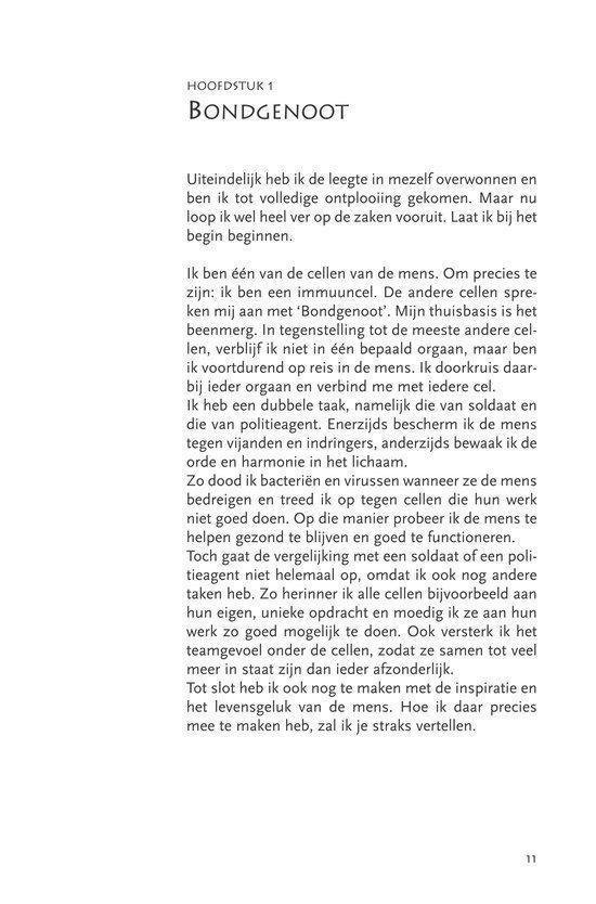 Tekstpagina met titel 'HOOFDSTUK 1 BONDGENOOT' en alinea's tekst.