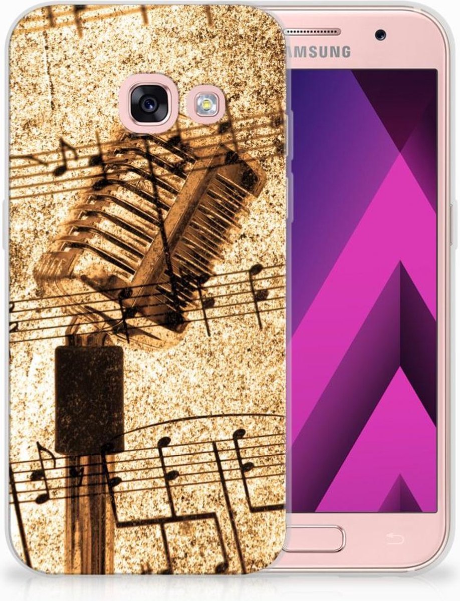 Samsung Galaxy A3 2017 Siliconen Hoesje met foto Bladmuziek