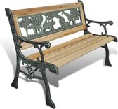 Bankje tuinbank tuinbankje bank voor tuin buitenbank hout- voor kinderen (laag bankje)