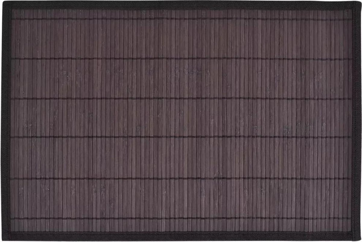 Placemats placemat set 6 bamboo bamboe 30x45cm