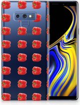 Geschikt voor Samsung Galaxy Note 9 TPU Hoesje Design Paprika Red