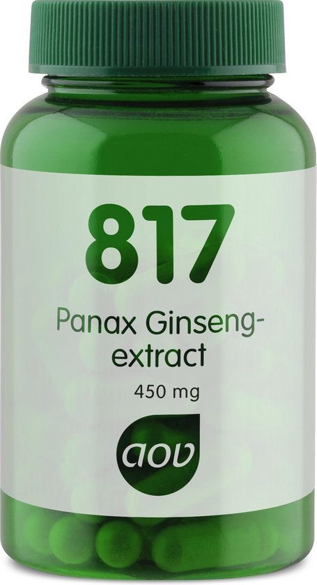 AOV 817 Panax ginseng extract (450 mg) - 60 vegacaps - Kruiden - Voedingssupplementen