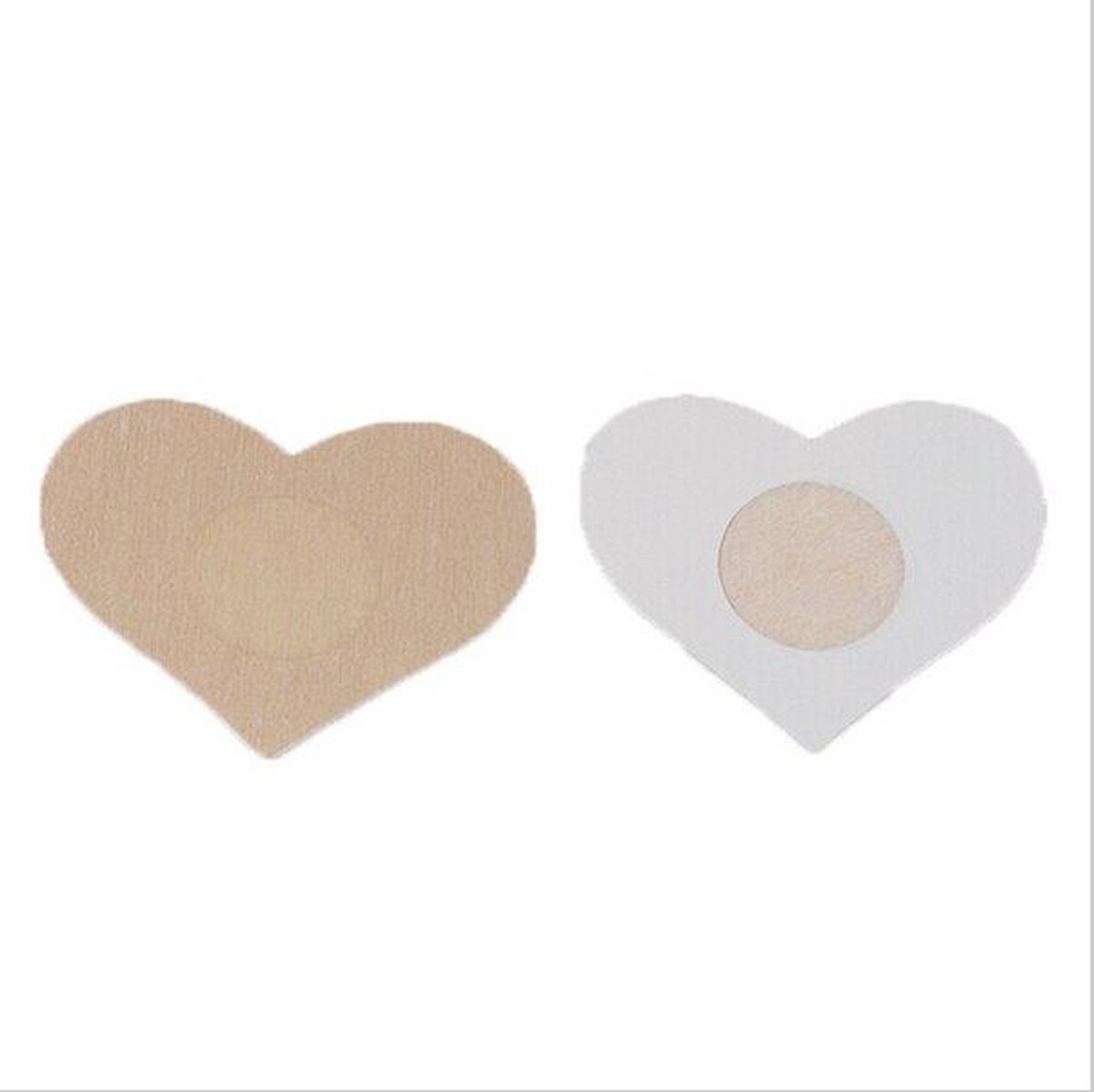 KELERINO. Tepel Stickers - Tepel Cover - 15 paar - Hart