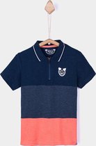 Tiffosi-jongens-polo, t-shirt-Zavier-kleur: blauw, koraal-maat 140