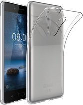 Transparant tpu siliconen backcover hoesje voor Nokia 8