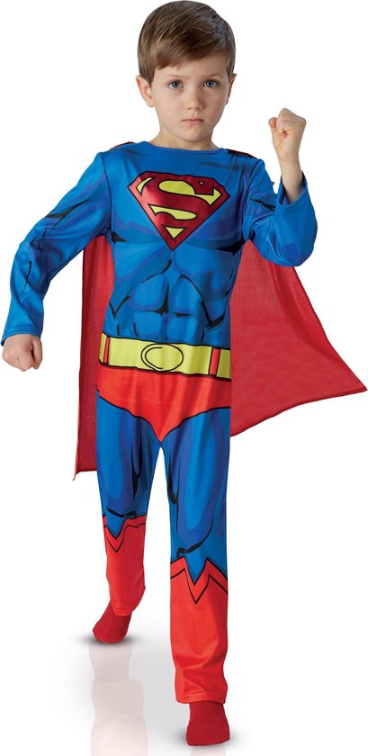 Fabel huilen Ongeautoriseerd Comic Book Superman Classic - Kostuum Kind - Maat 128/140 | bol.com