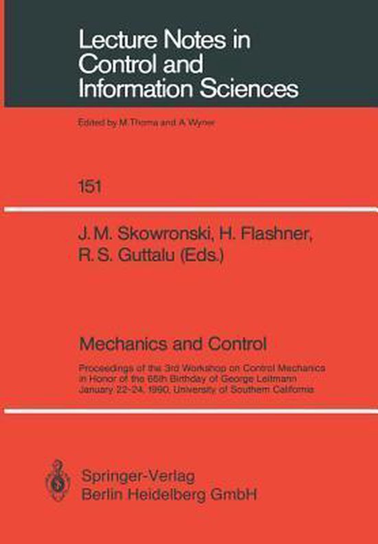 Mechanics and Control - cover