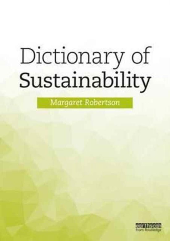 Dictionary of Sustainability - cover