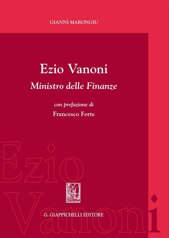 Ezio Vanoni ministro delle finanze - cover