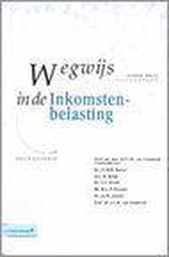 WEGWIJS IN DE INKOMSTENBELASTING - cover