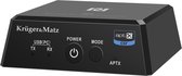 Krüger&Matz KM0352 - 2-in-1 Bluetooth BT-1 audio ontvanger en zender (Apt-X, NFC)