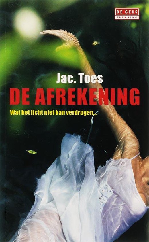 Cover van het boek 'De afrekening' van J. Toes